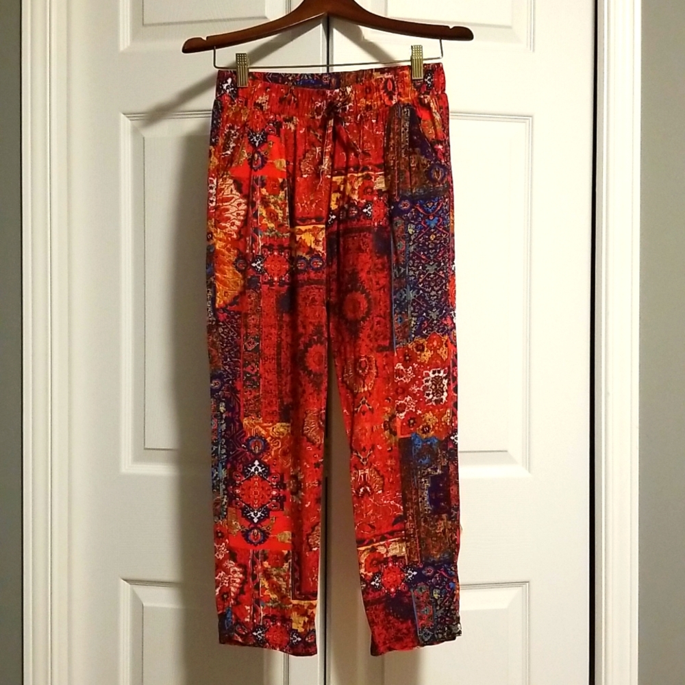 Bohemian cotton pants